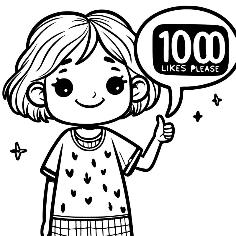 girl saying 100 likes please