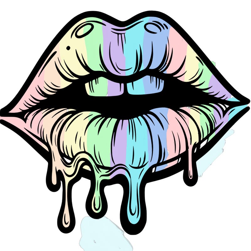 lips that look realistic and drip