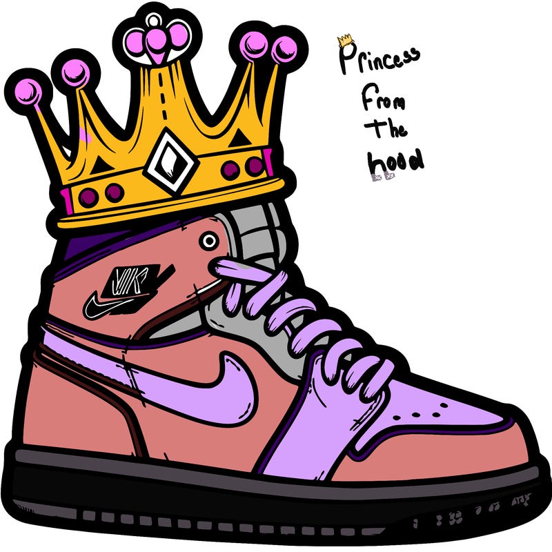 nike air jordan with crown on top