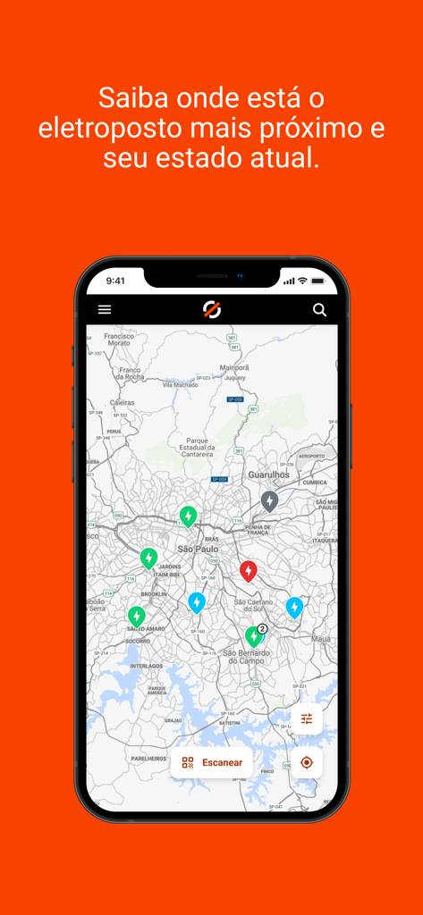 Mobilize Charge Pass - Application Mobilize Charge Pass affichant une carte des bornes de recharge pour véhicules électriques disponibles.