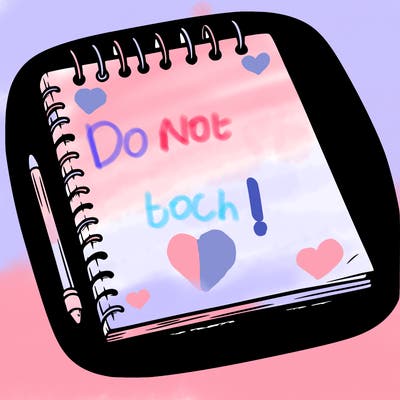a blank sketch pad