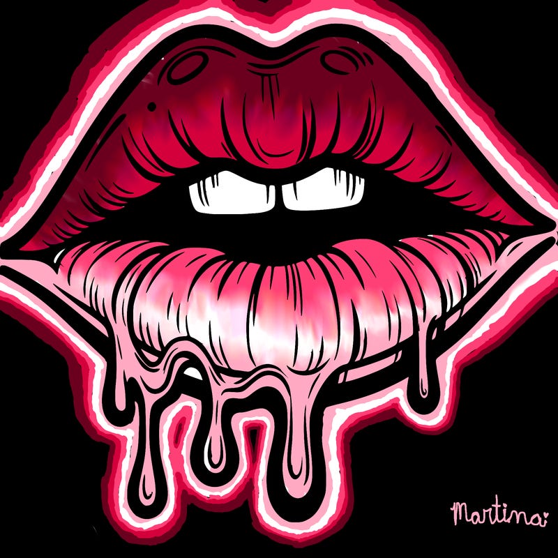 lips that look realistic and drip