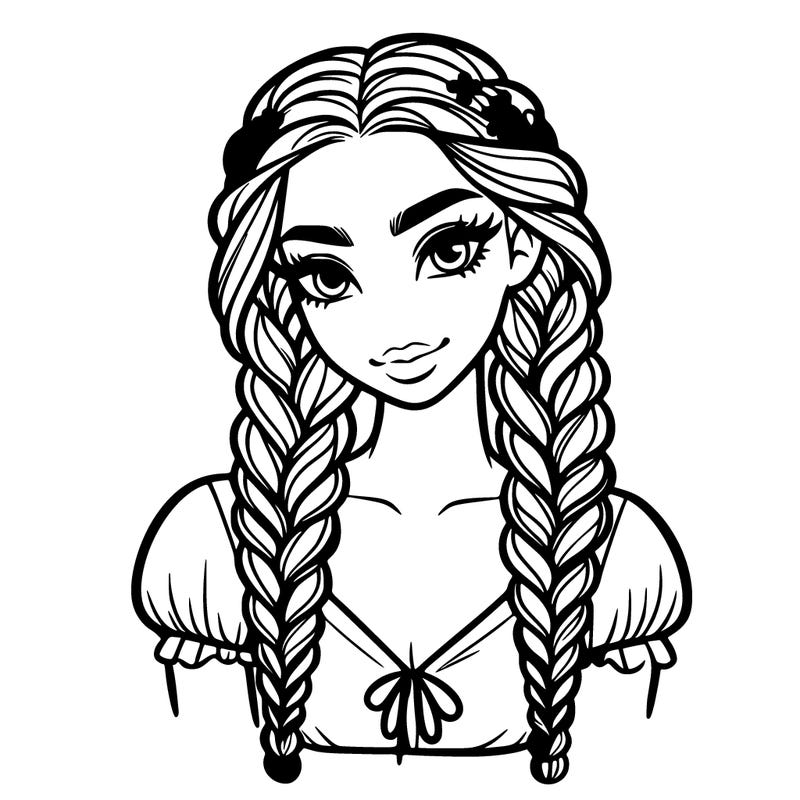 beautiful women with braids