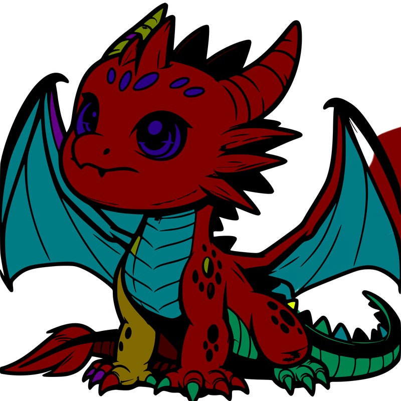fierce baby night dragon