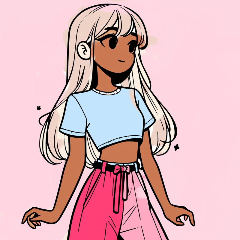 girl in a cute crop top