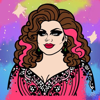 realistic plus size drag queen