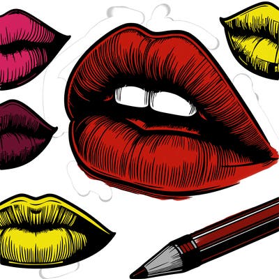 realistic  lips