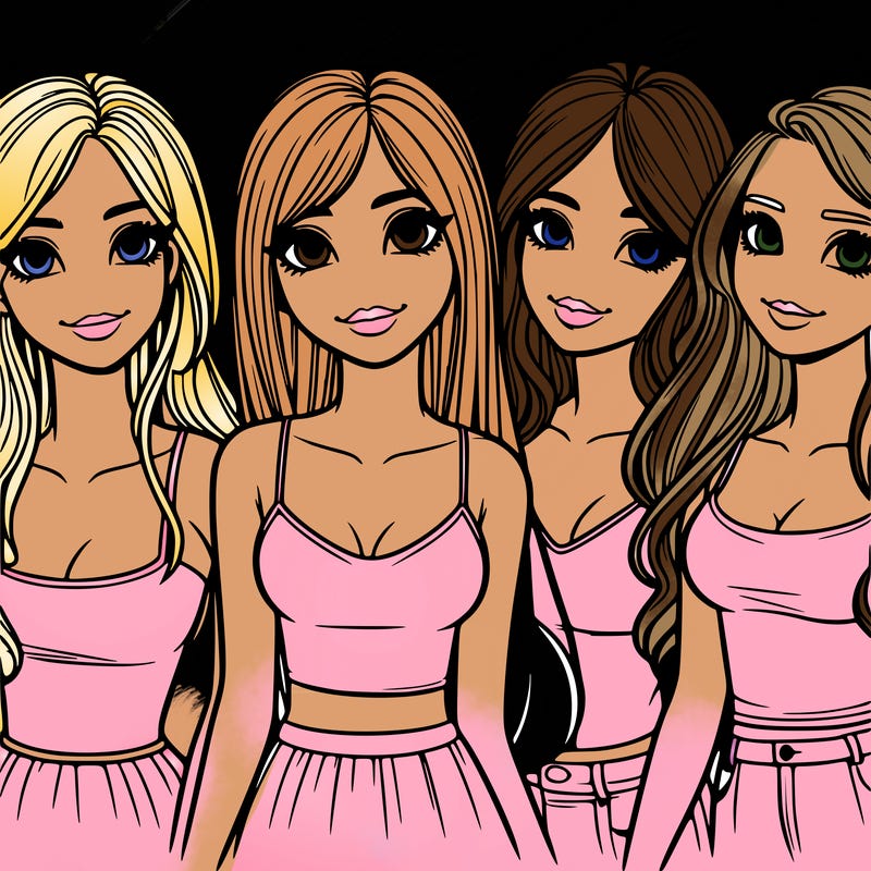 five realistic girls