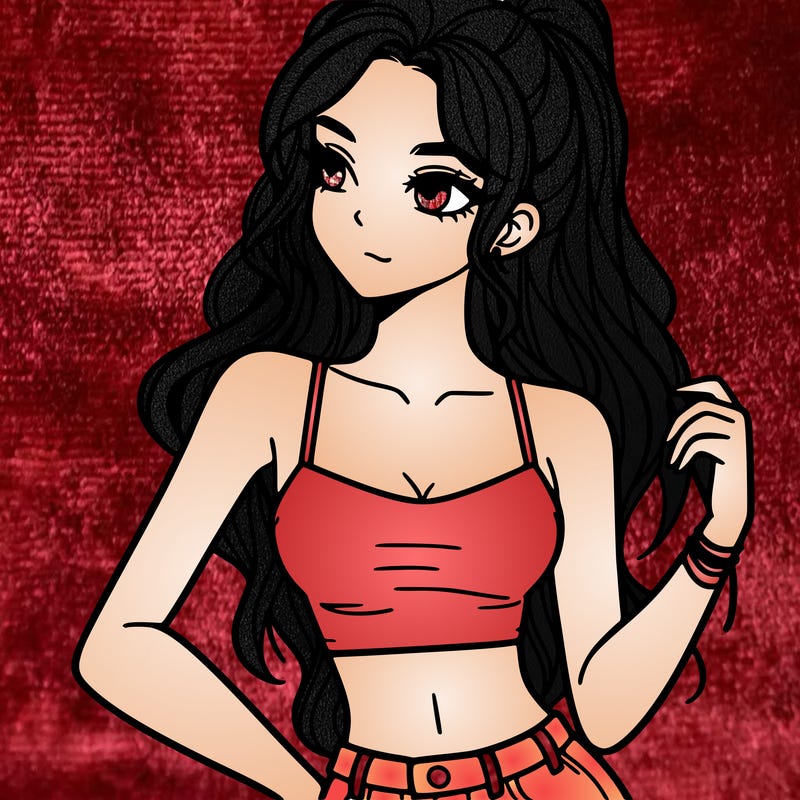 girl in crop top