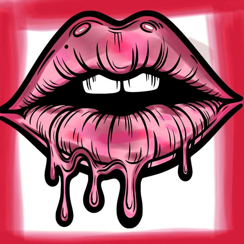 lips that look realistic and drip