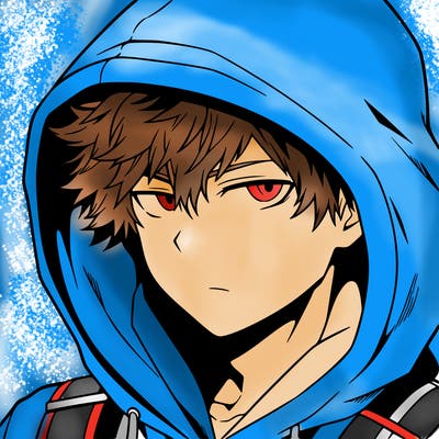 anime guy in hoodie