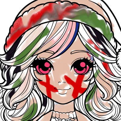 realistic christmas girl