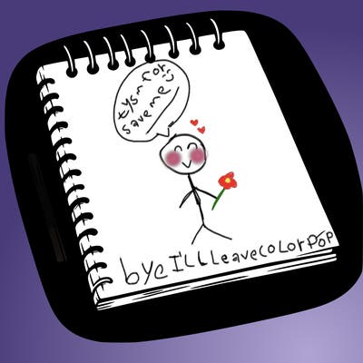 a blank sketch pad