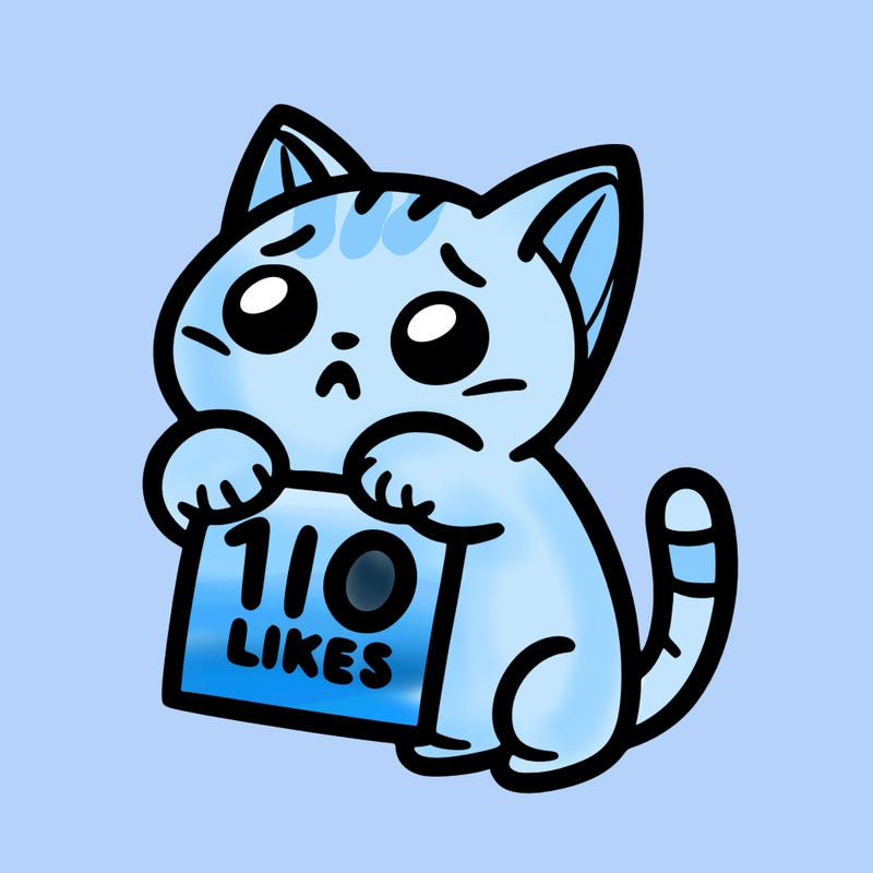 a cat begging for 10 likes