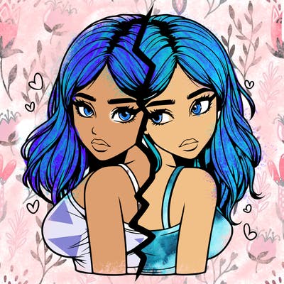 realistic girl split