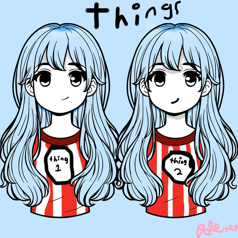 realistic twin boy and girl with long hair