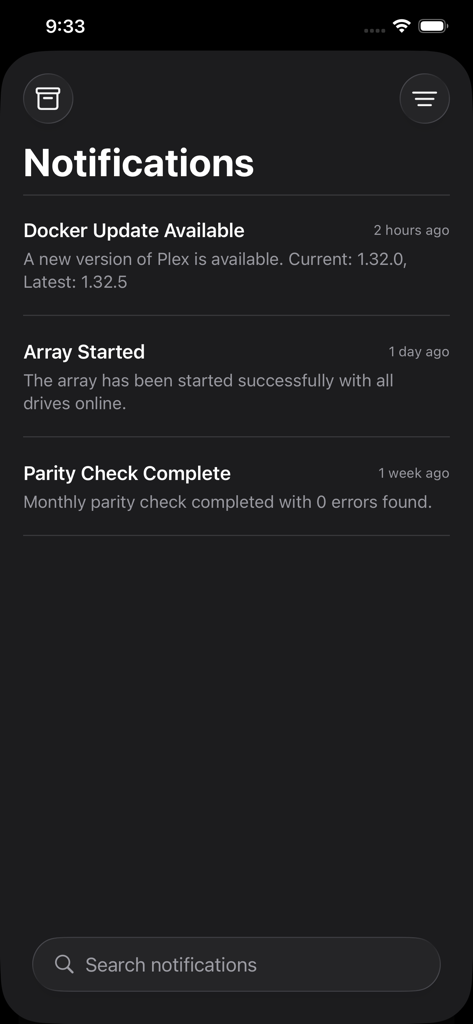 Unraid Remote - Developer Tools App | MWM