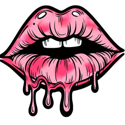 lips that look realistic and drip