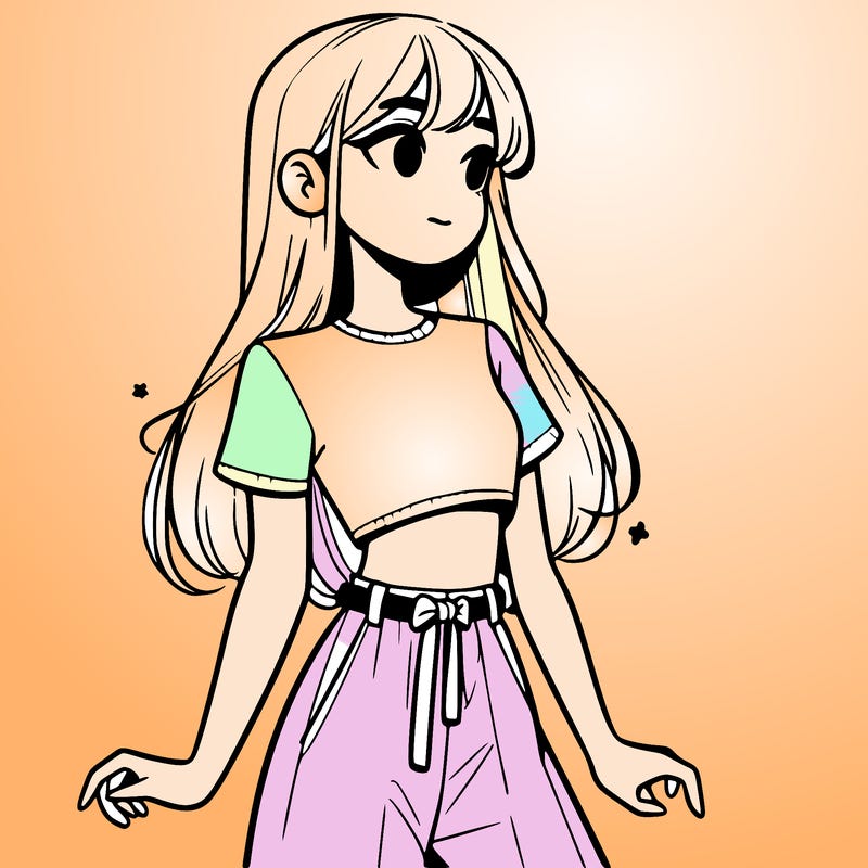 girl in a cute crop top