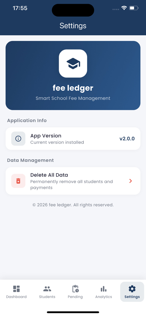 Fee Ledger - Utilities App | MWM