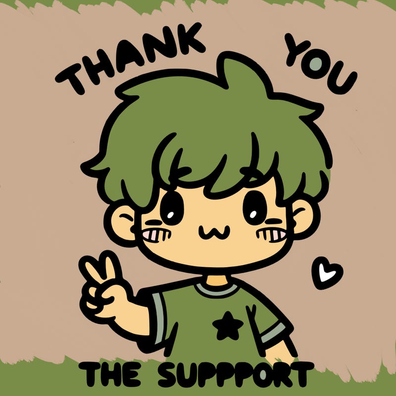 thank you for the support