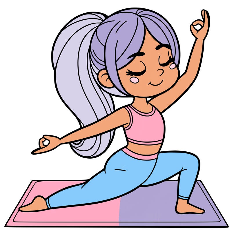 girl doing yoga
