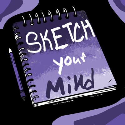 a blank sketch pad