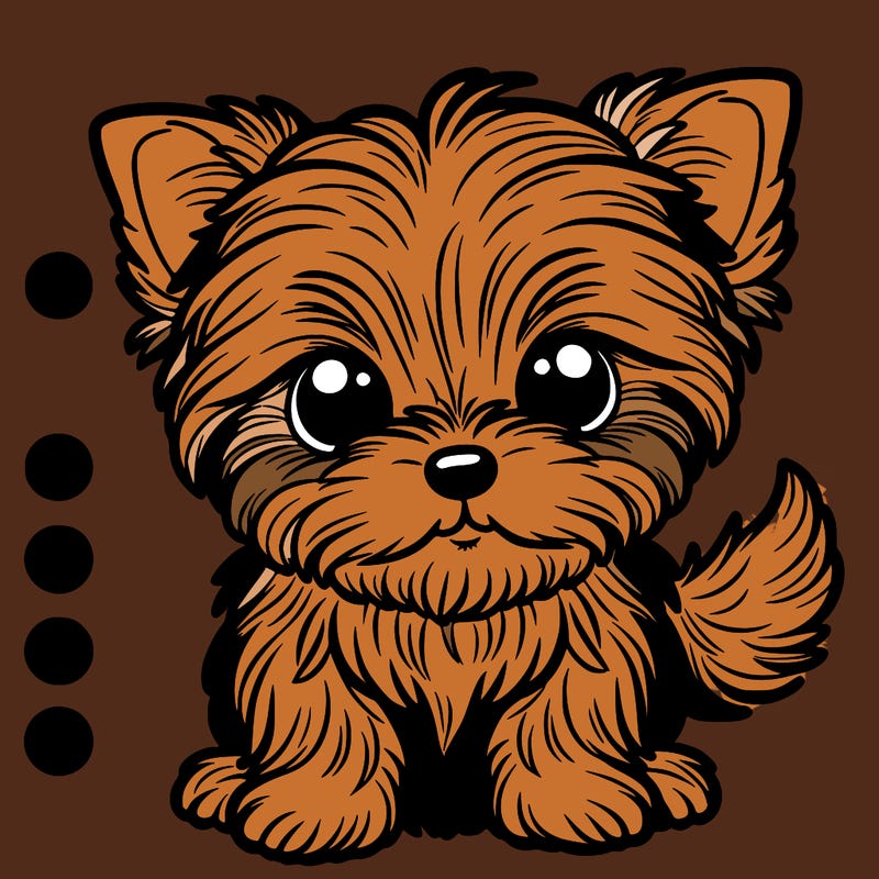 a small yorkie puppy