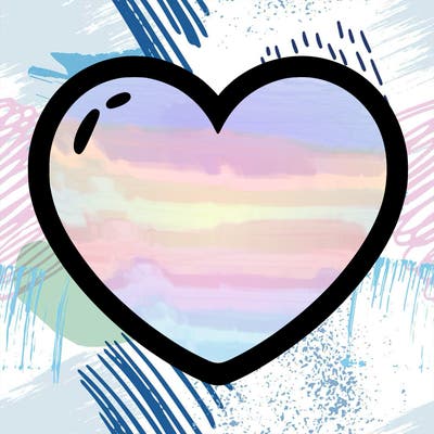 a blank heart