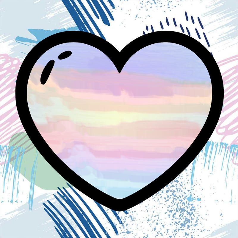 a blank heart