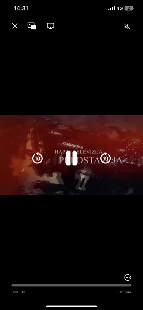 Mobile video player interface for HappyTV Live app