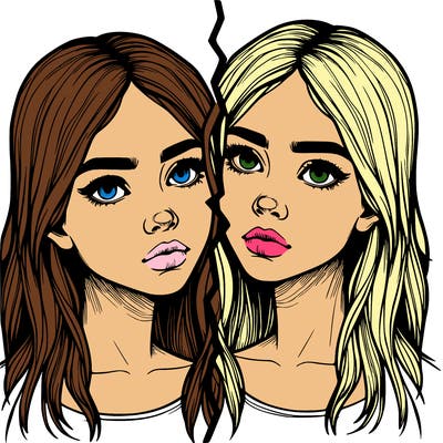 realistic girl split