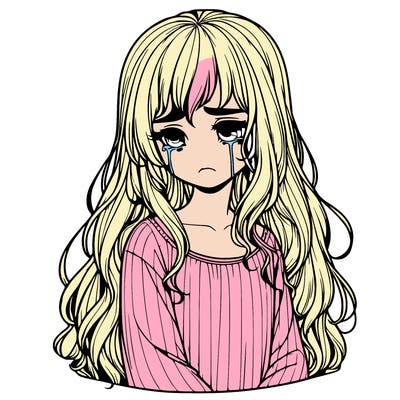realistic sad girl