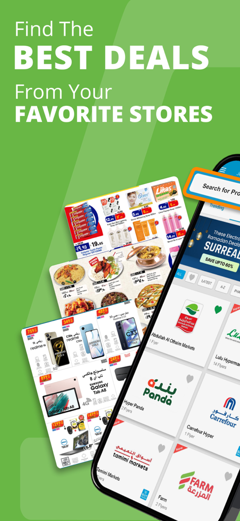 ClicFlyer: Weekly Flyer & Deal - ClicFlyer mobile app interface showing digital flyers and deals from various grocery and electronics stores