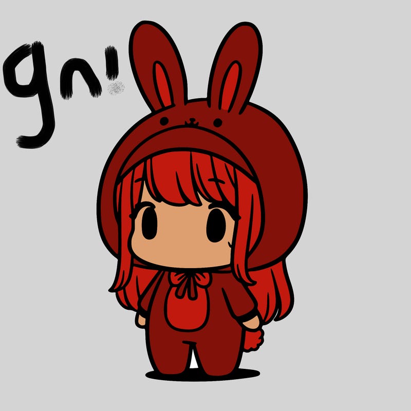 a girl in a bunny costume