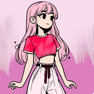 girl in a cute crop top