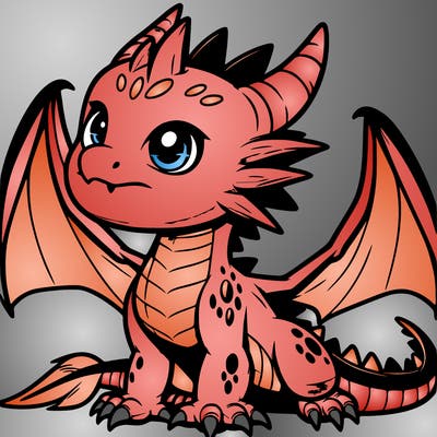 fierce baby night dragon