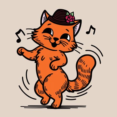 dancing cat