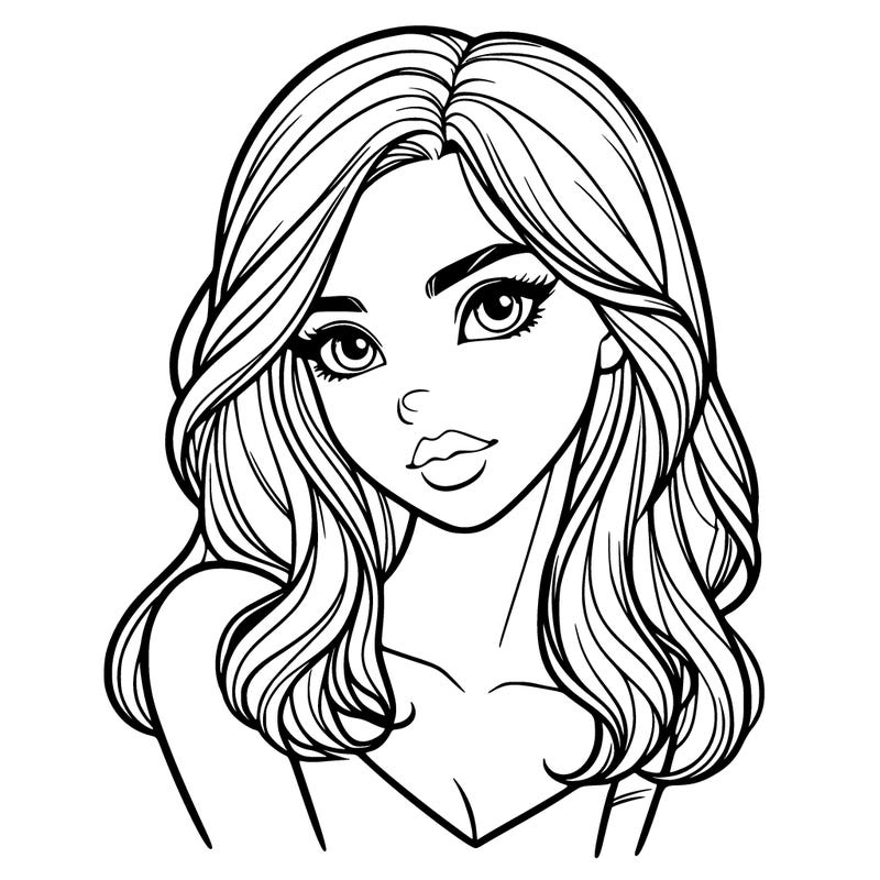 realistic pretty girl