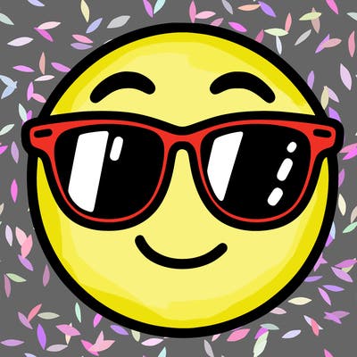 emoji with sunglasses