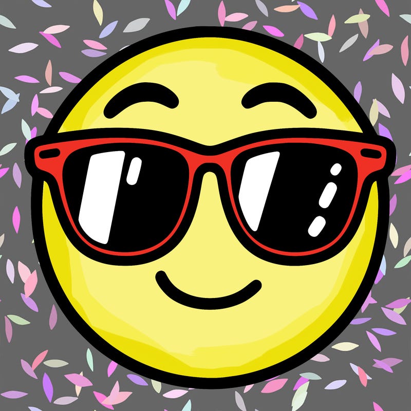 emoji with sunglasses