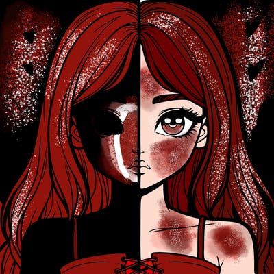 realistic girl split