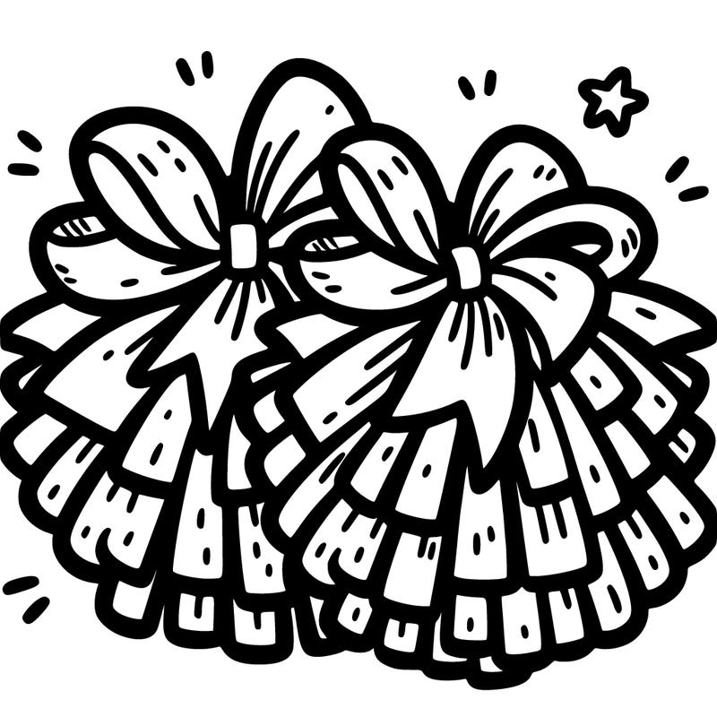cheer pom poms