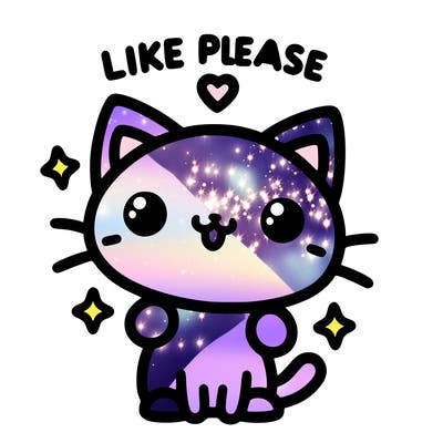 cute cat saying "like please"