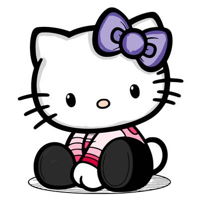 a realistic hello kitty