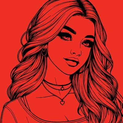 detailed realistic girl