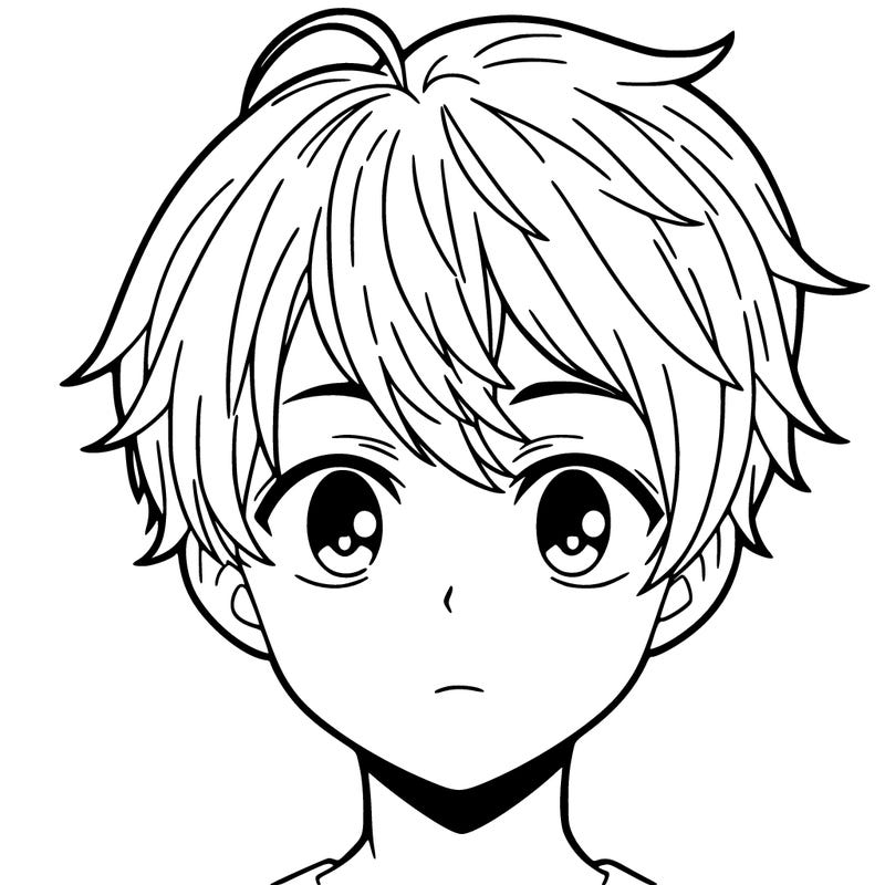 anime guy with short hair