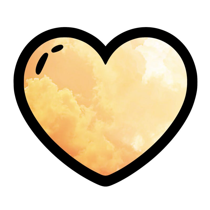 a blank heart