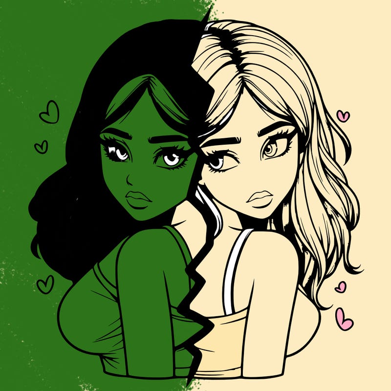 realistic girl split