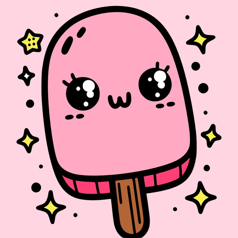 cute ice cream popsicle